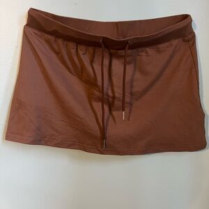 a new day Women's Rust Brown Athletic Skort